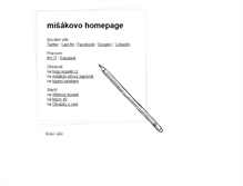 Tablet Screenshot of misak.cz